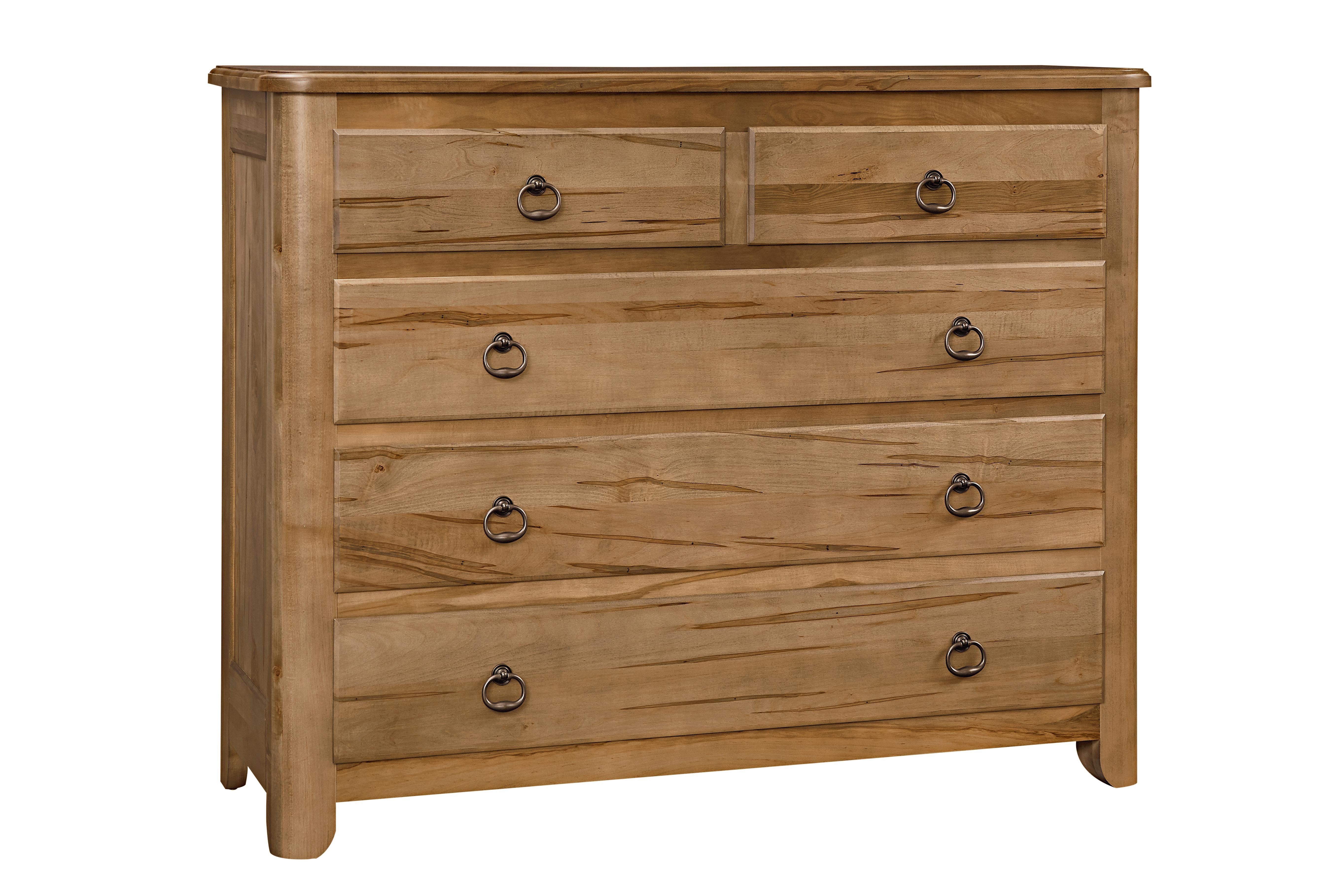Bassett Furniture Heritage Maple 5-Drawer Bureau Chest is